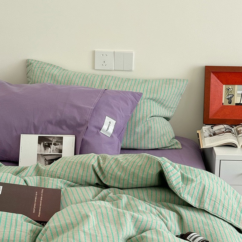 Jalvara Bedding Set - 100% Cotton - Green