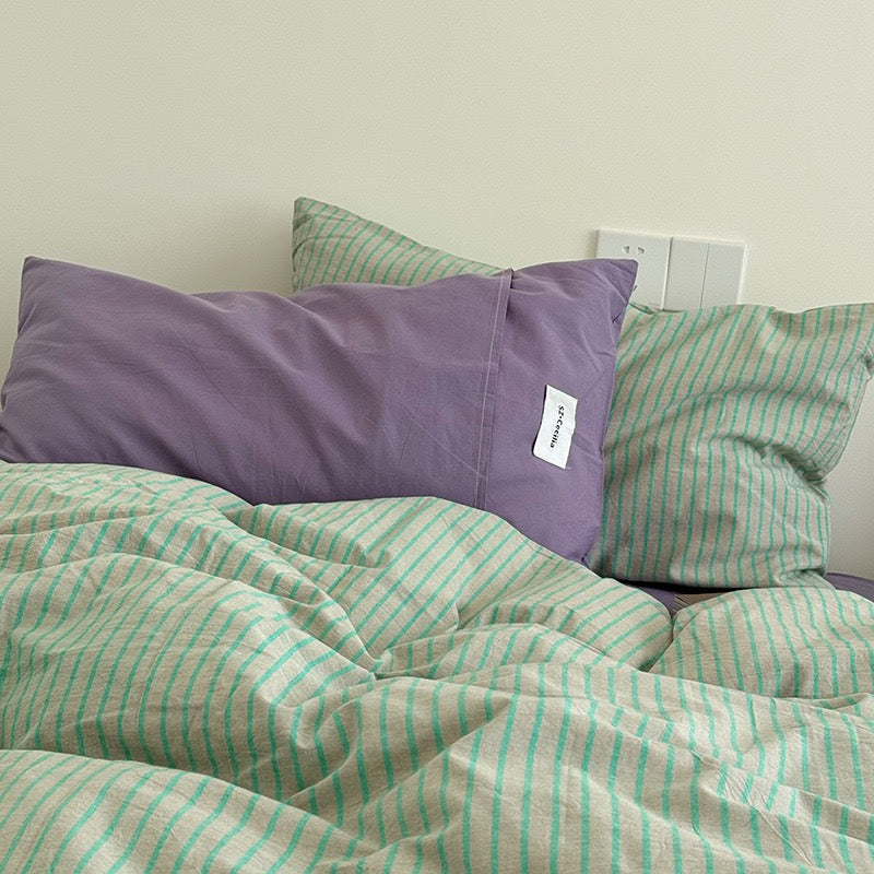 Jalvara Bedding Set - 100% Cotton - Green