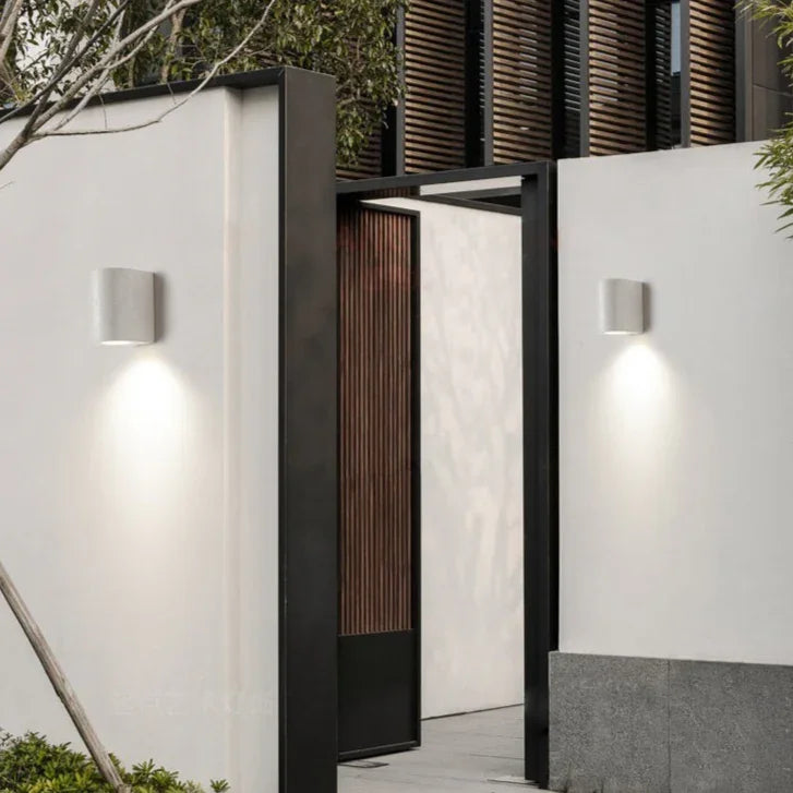 Jornyra Cement Outdoor Wall Lamp
