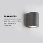 Jornyra Cement Outdoor Wall Lamp
