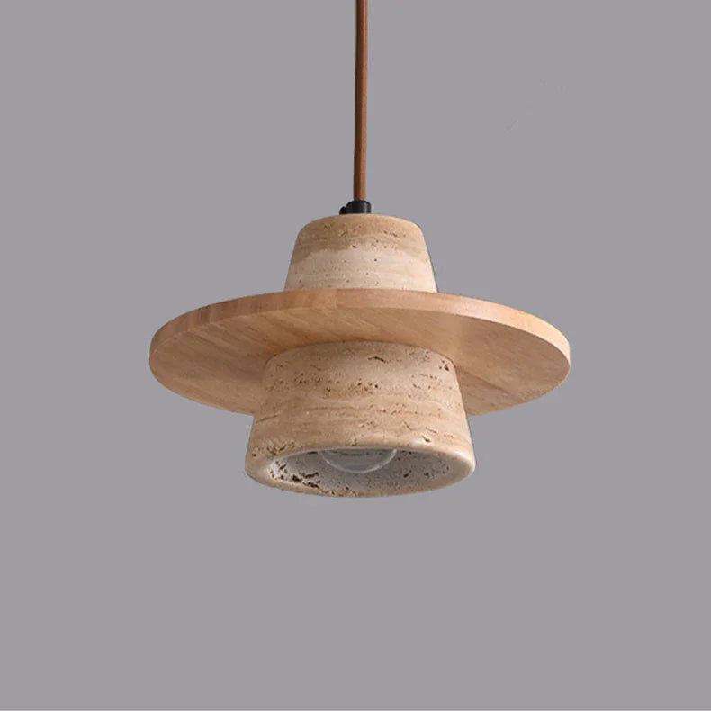 Juniperdean Travertine Pendant Lamp
