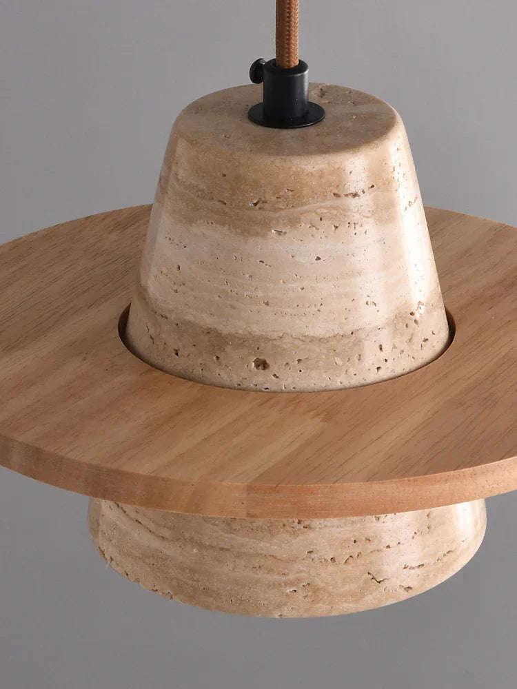 Juniperdean Travertine Pendant Lamp