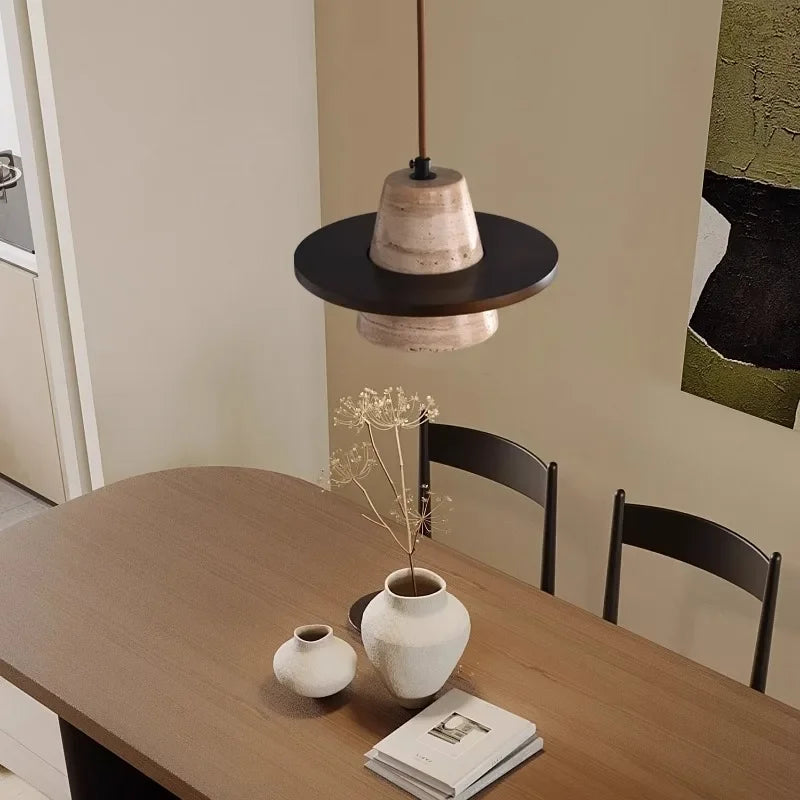 Juniperdean Travertine Pendant Lamp