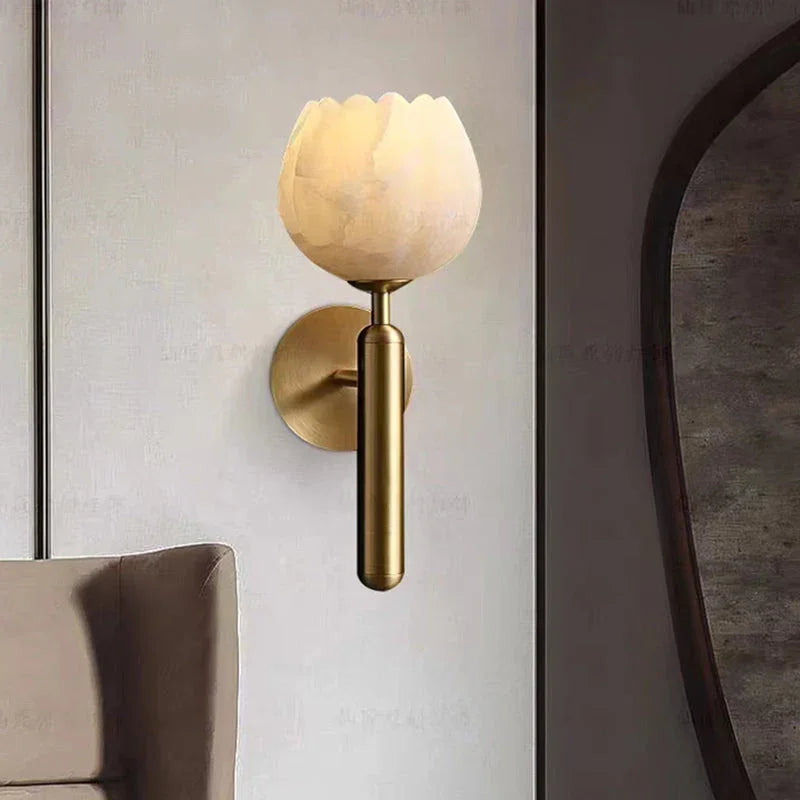 Kelpwood Marble Lamp