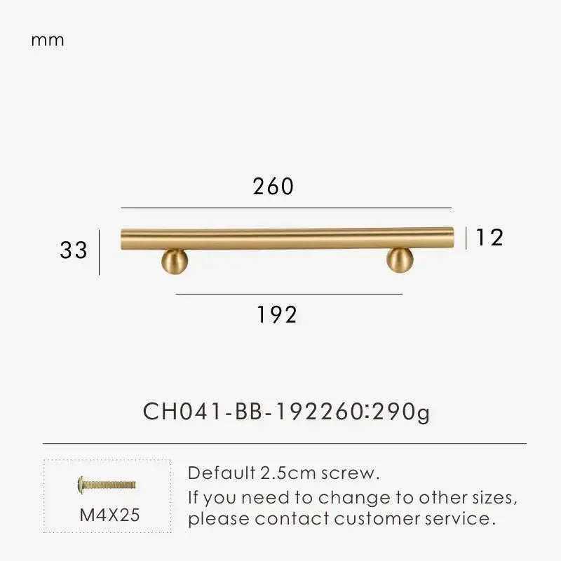 Kerdelta Brass Ball Knobs