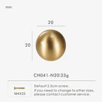 Kerdelta Brass Ball Knobs