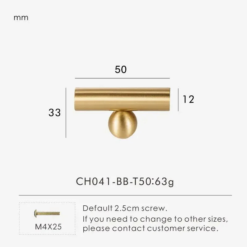 Kerdelta Brass Ball Knobs