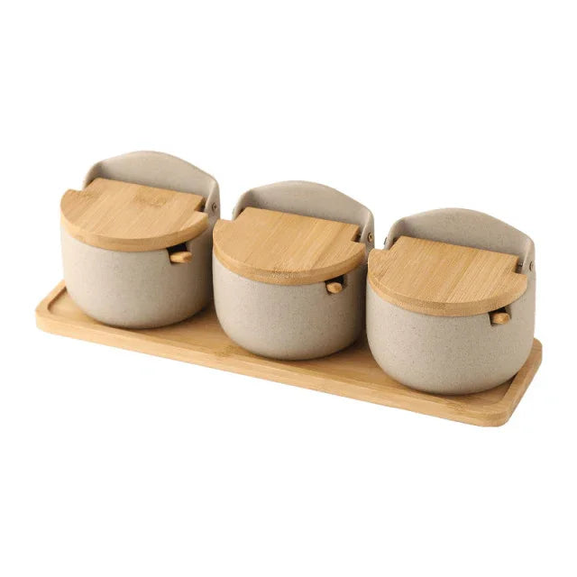 Kerlira Ceramic Seasoning Jar Set