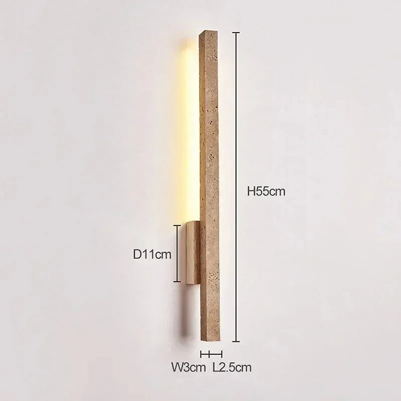 Kerlynta Travertine Wall Lamp