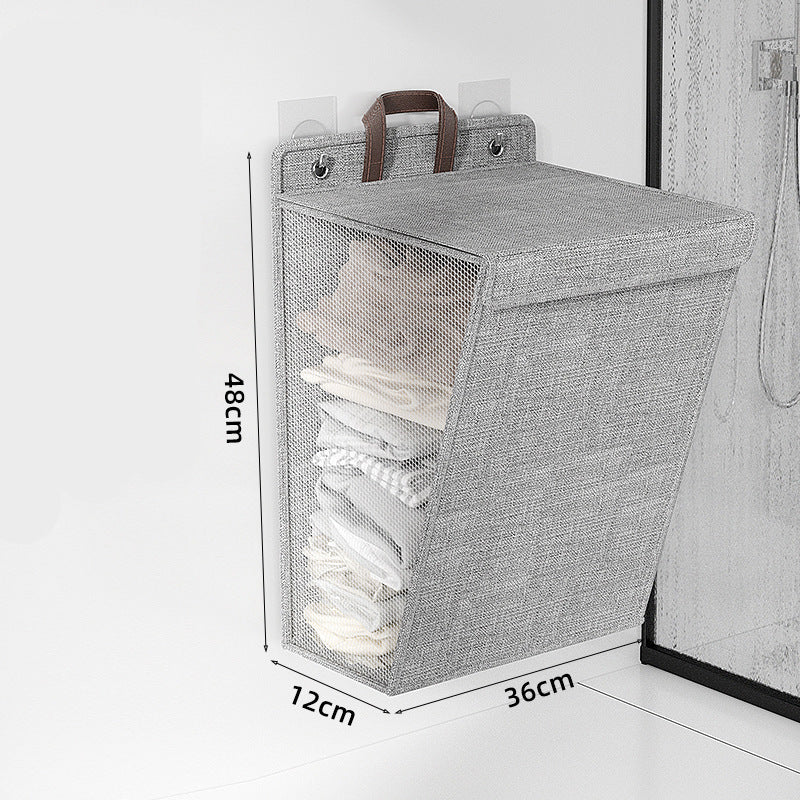 Laundry Basket Beige Gray | TheKanta