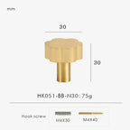 Linndosa Brass Furniture Handle