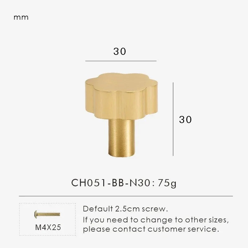 Linndosa Brass Furniture Handle
