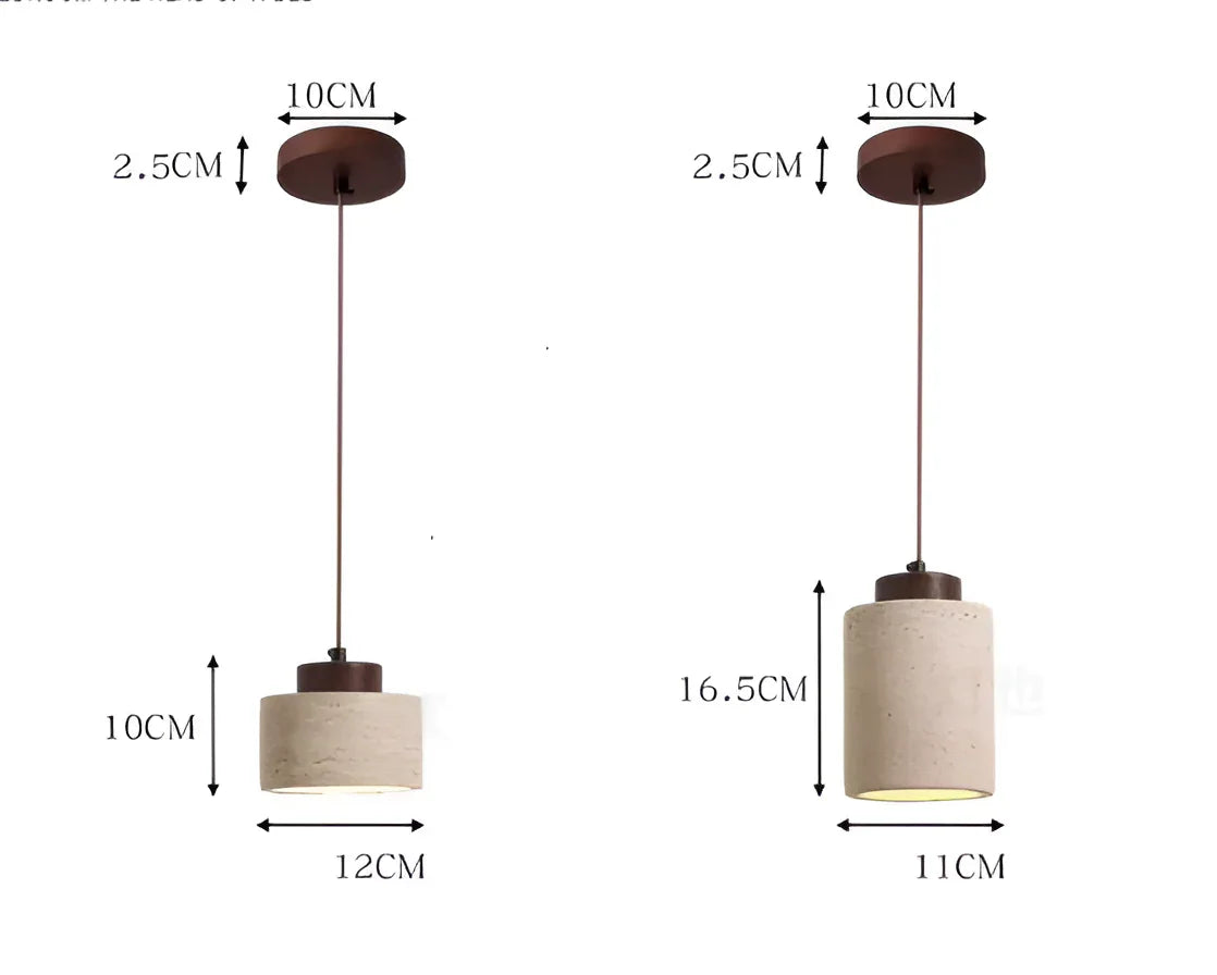 Lorselta Travertine Pendant Lamp