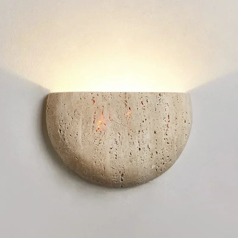 Lorvossa Travertine Wall Lamp