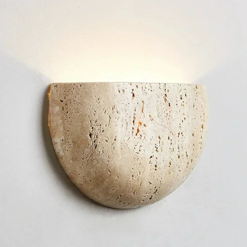 Lorvossa Travertine Wall Lamp