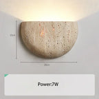Lorvossa Travertine Wall Lamp