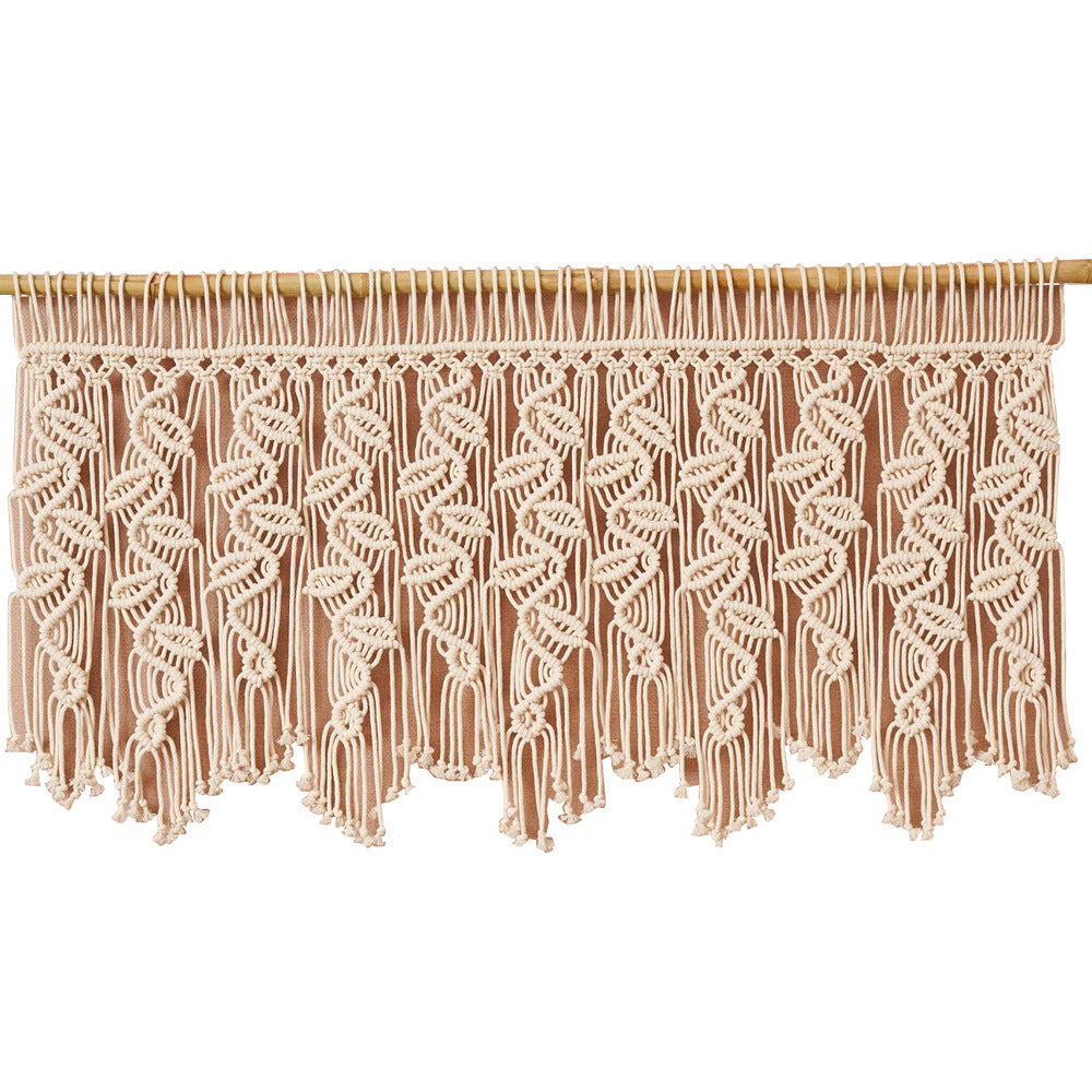 Macrame Curtain with Artistic Fringes | TheKanta