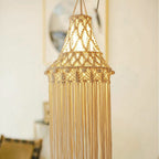 Macrame Hanging Light Fixture | TheKanta