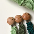 Macrame Keychain Holder with Wooden Accents | TheKanta