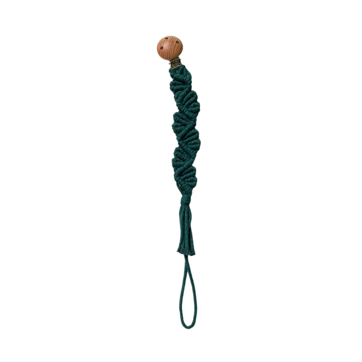Macrame Keychain Holder with Wooden Accents | TheKanta