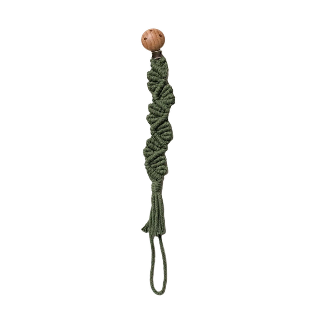 Macrame Keychain Holder with Wooden Accents | TheKanta