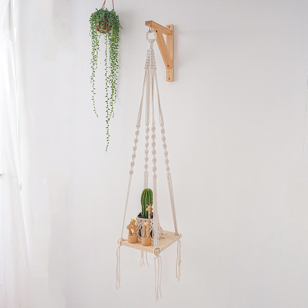Macrame Plant Hanging Shelf | TheKanta