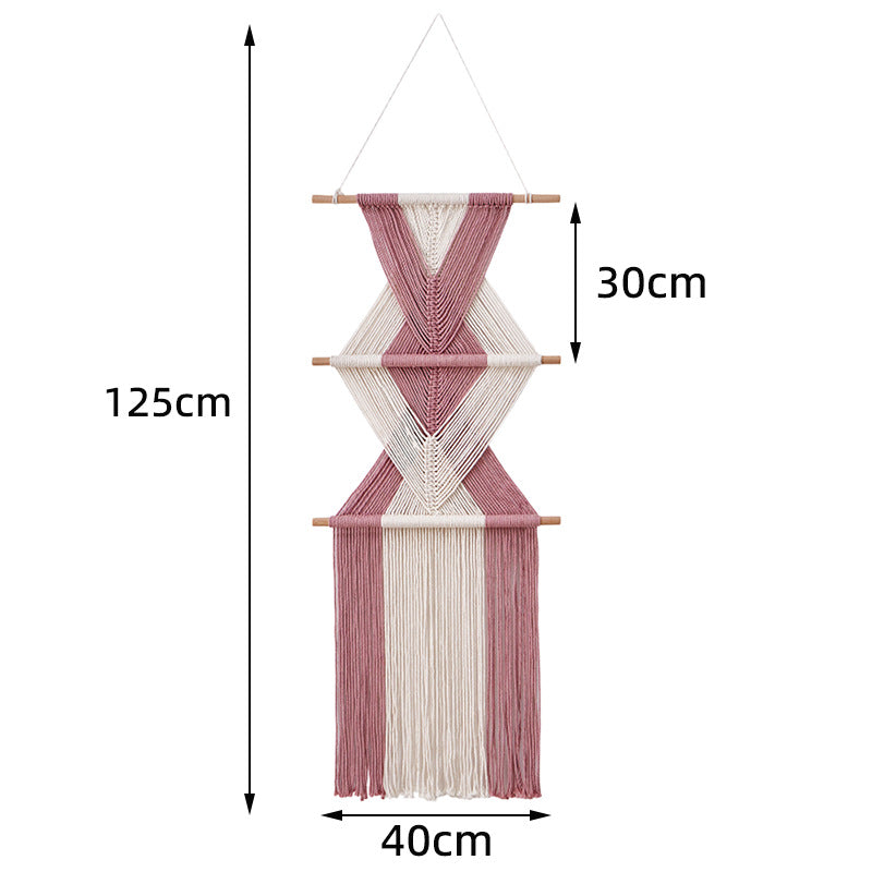 Macrame Wall Decor with Geometric Pattern | TheKanta