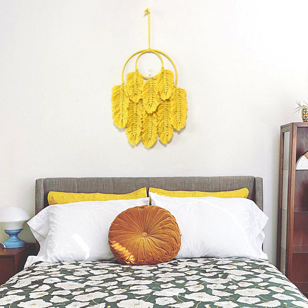 Macrame Wall Hanging Yellow Green | TheKanta