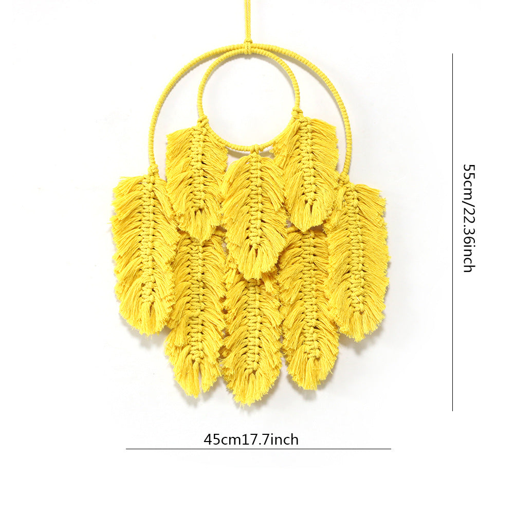 Macrame Wall Hanging Yellow Green | TheKanta