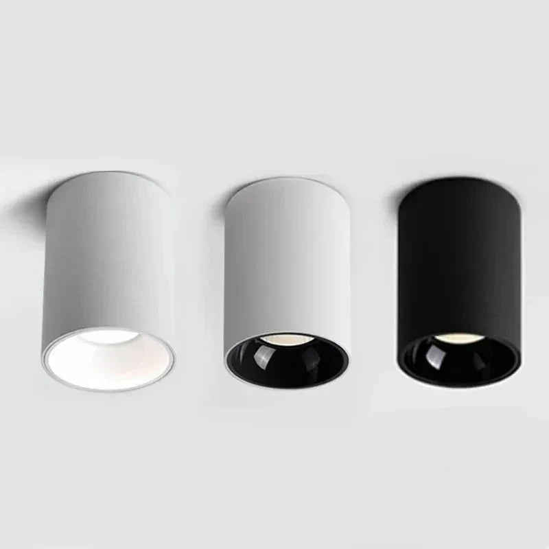 Melndova Black & White Surface Mounted Downlight