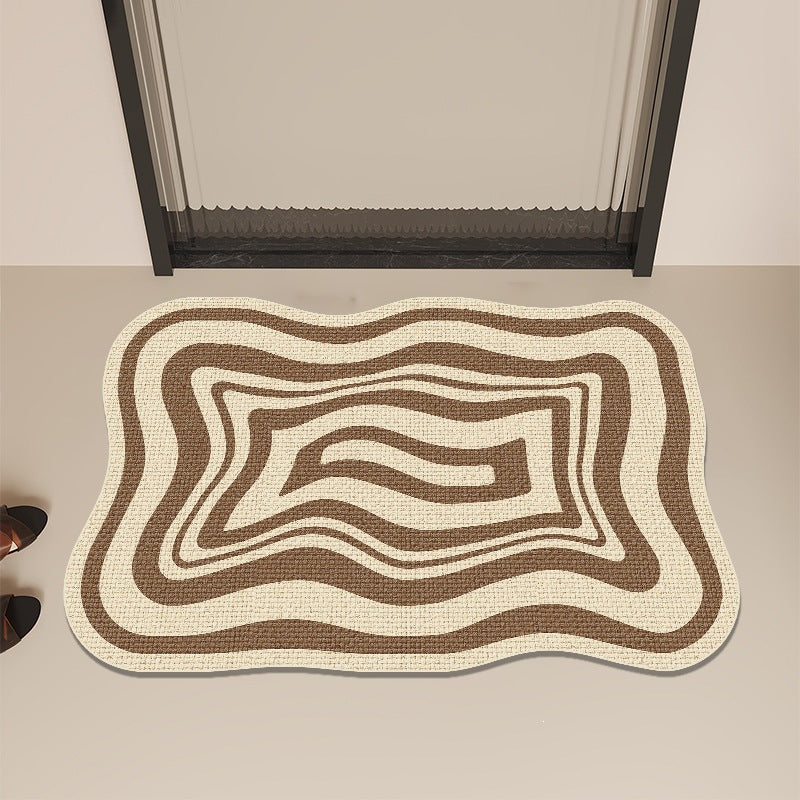 Modern Abstract Contoured Floor Mat | TheKanta