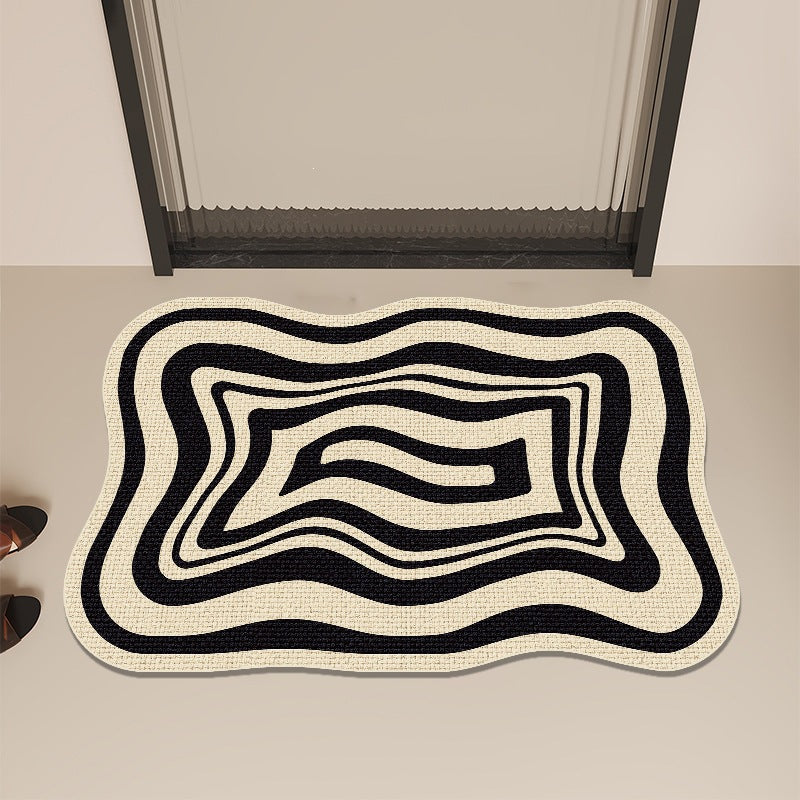 Modern Abstract Contoured Floor Mat | TheKanta