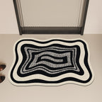 Modern Abstract Contoured Floor Mat | TheKanta