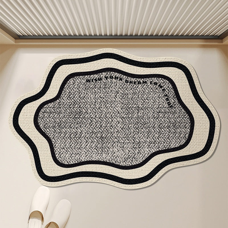 Modern Abstract Contoured Floor Mat | TheKanta