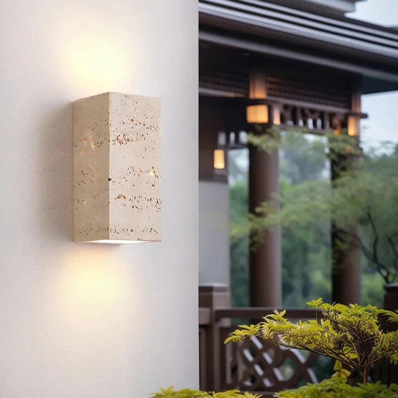 Olnova Travertine Wall Lamp
