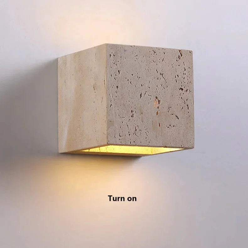 Olnova Travertine Wall Lamp