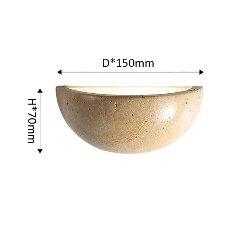 Olstirra Travertine Wall Lamp