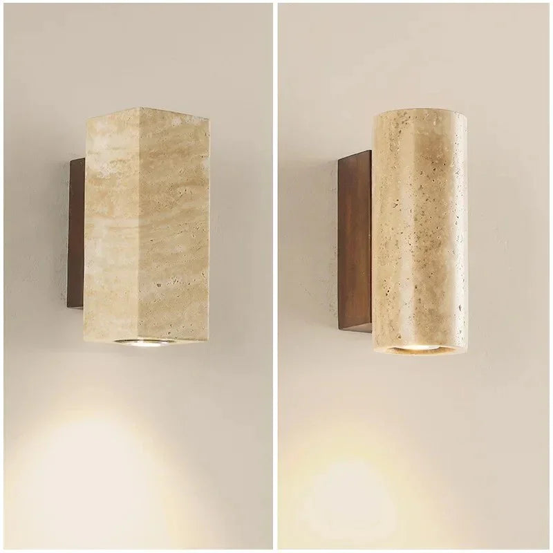 Pellynta Travertine Wall Lamp