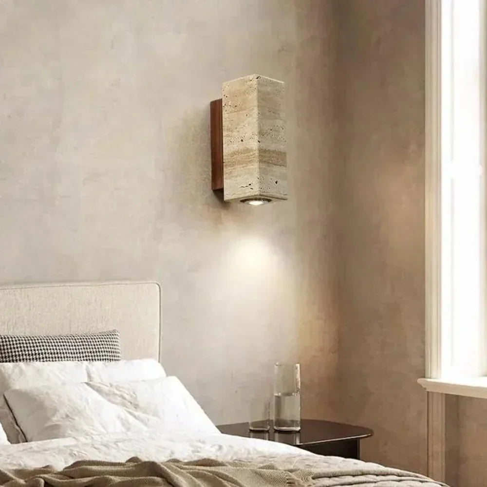 Pellynta Travertine Wall Lamp