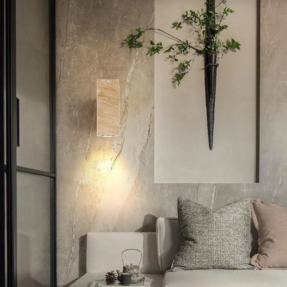 Pellynta Travertine Wall Lamp
