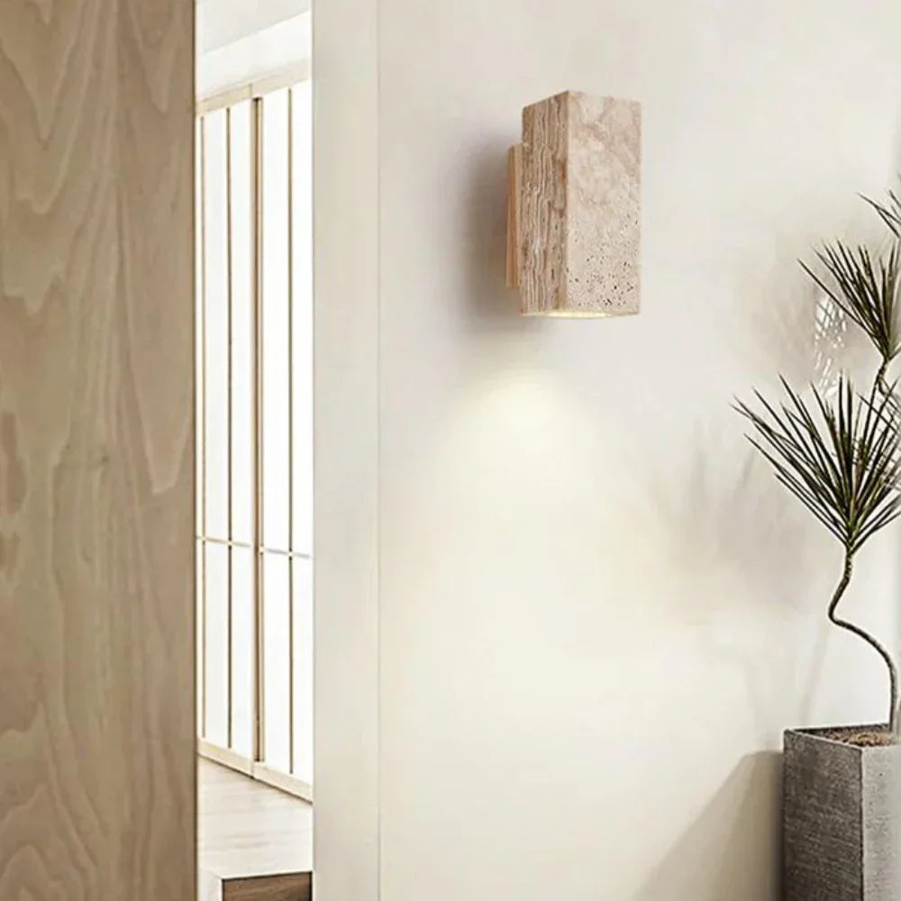 Pellynta Travertine Wall Lamp