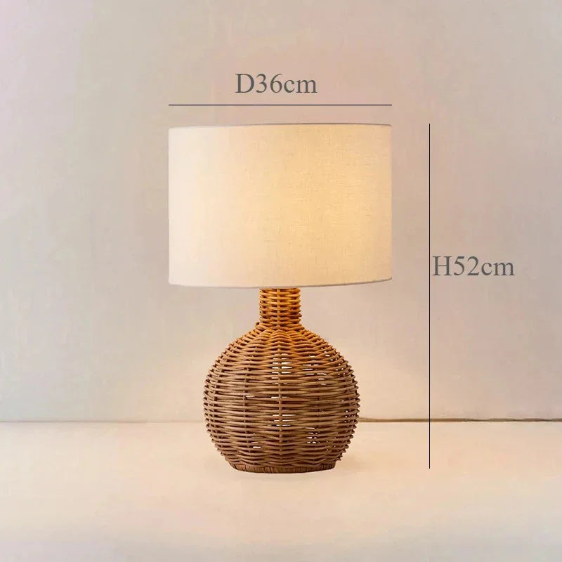 Perara Sabi Table Lamp - Rattan