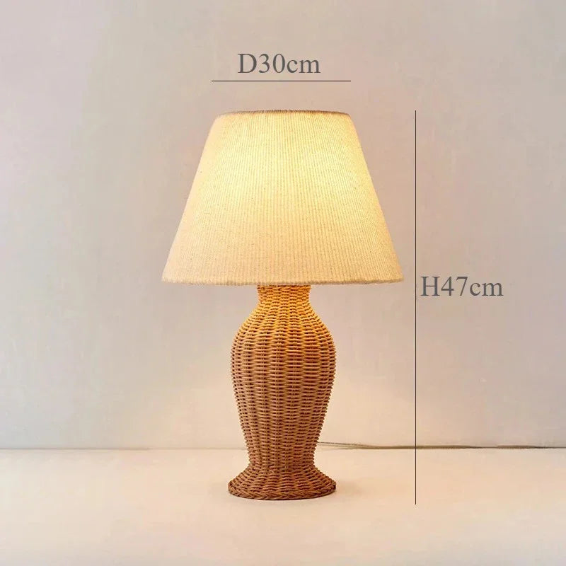 Perara Sabi Table Lamp - Rattan
