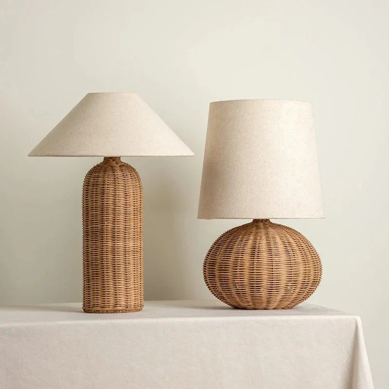 Perara Sabi Table Lamp - Rattan