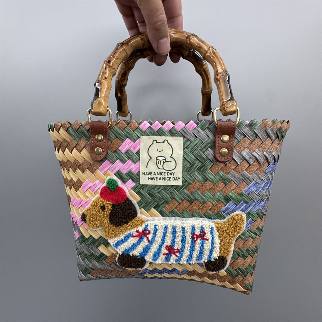Playful and Handmade Basket Bag | TheKanta