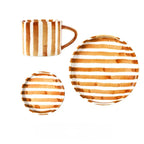 Quinnendo Three-Piece Cup & Plate Set
