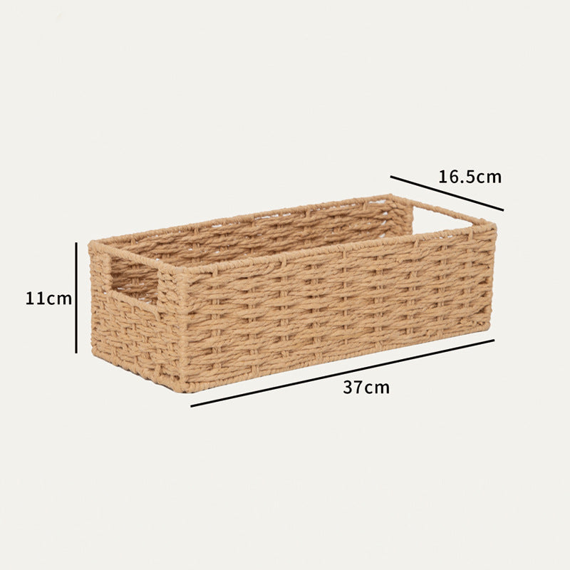 Rectangular Woven Storage Basket Natural | TheKanta