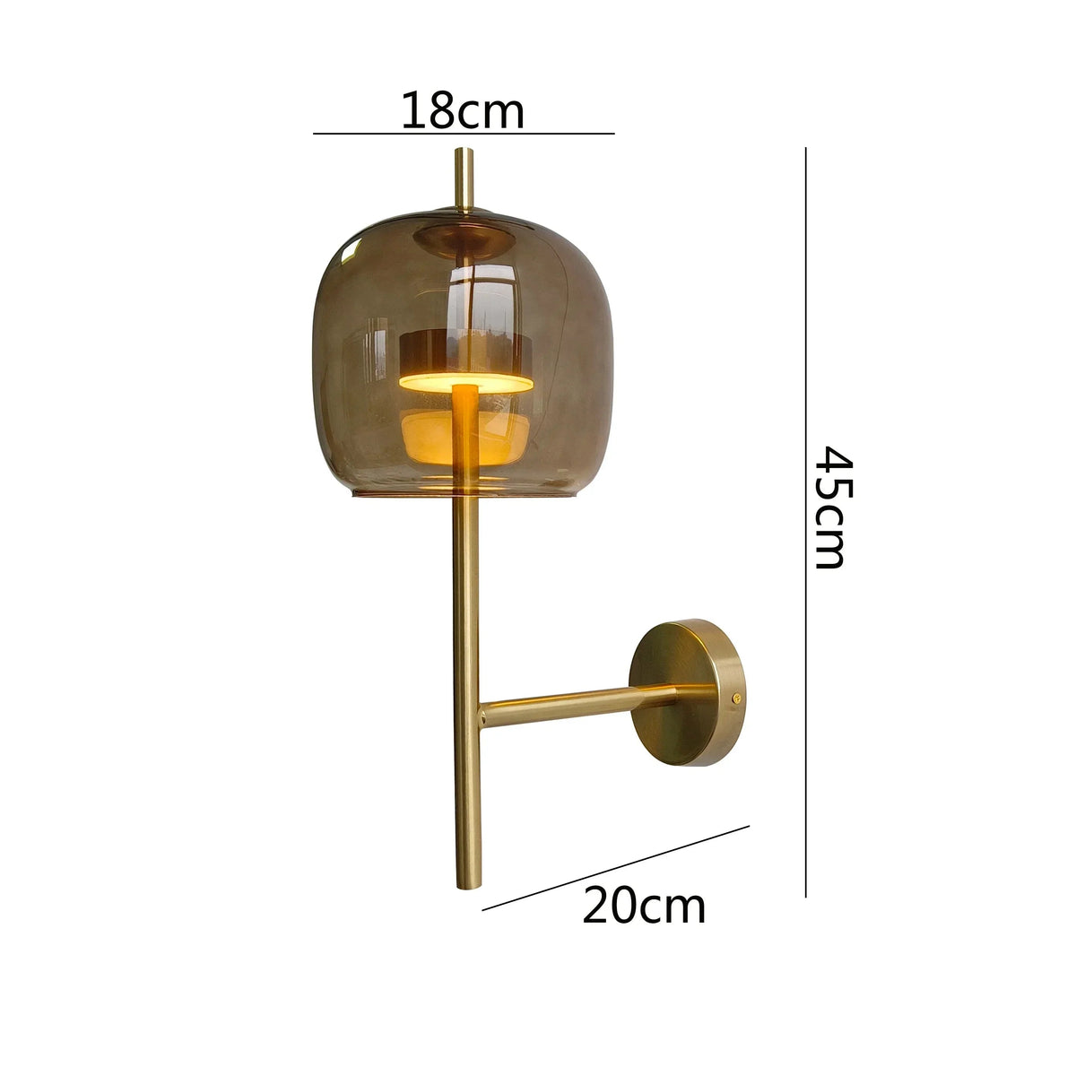 Reltira Glass Wall Lamp