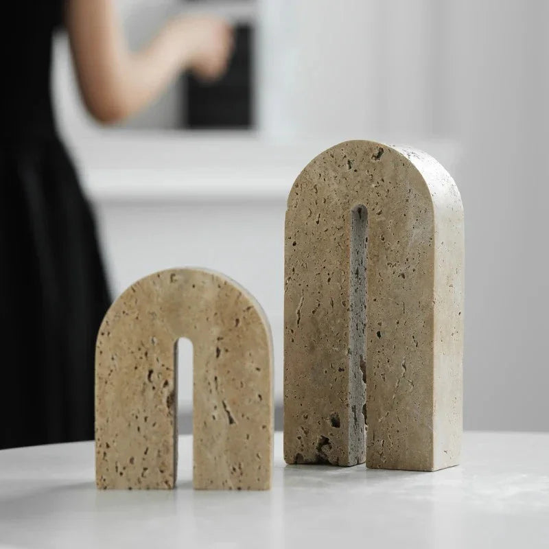 Renstendo Travertine Bridge Bookend