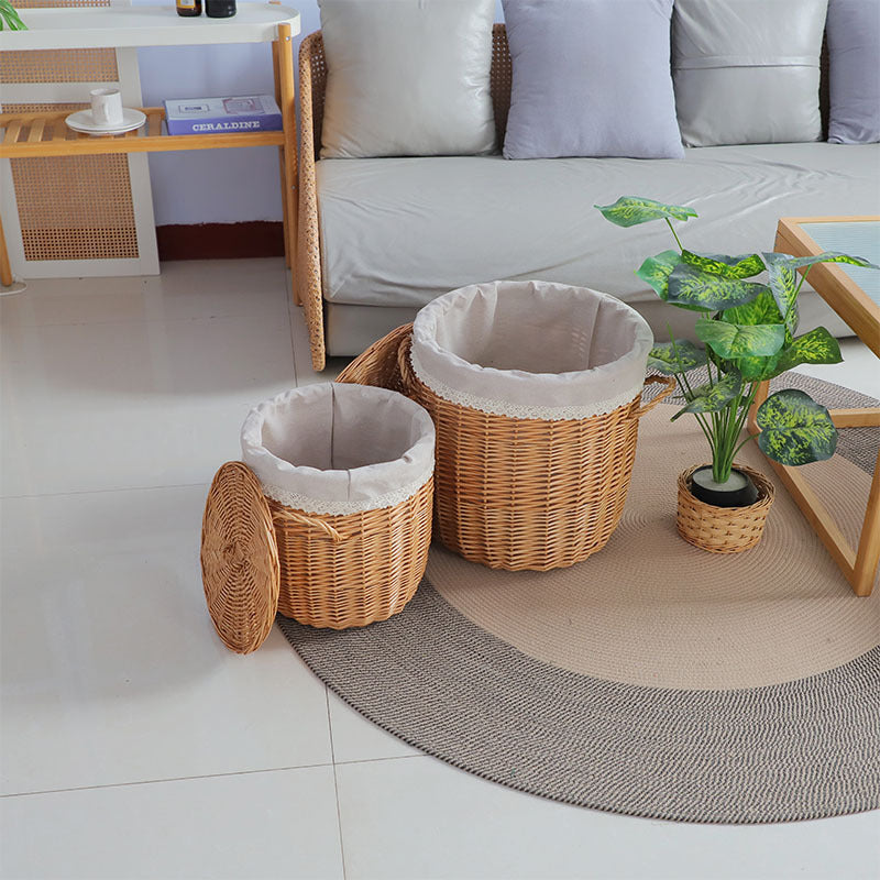 Rundkorb Woven Natural Fiber Soft Textile | TheKanta